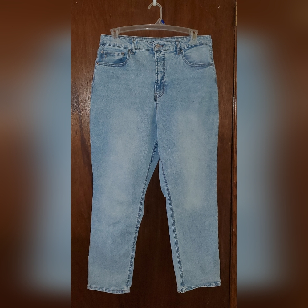 Frye Light Blue High Rise Crop Jeans Sz 16/34